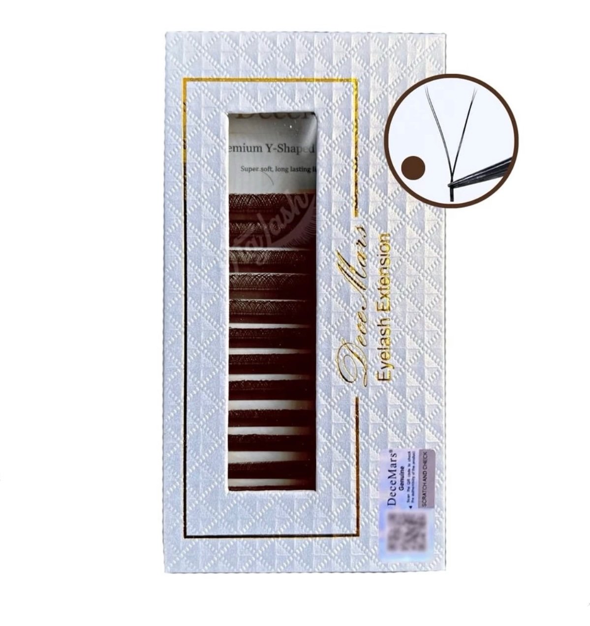 Cílios Decemars YY 0.07D Marrom MIX 8-14mm