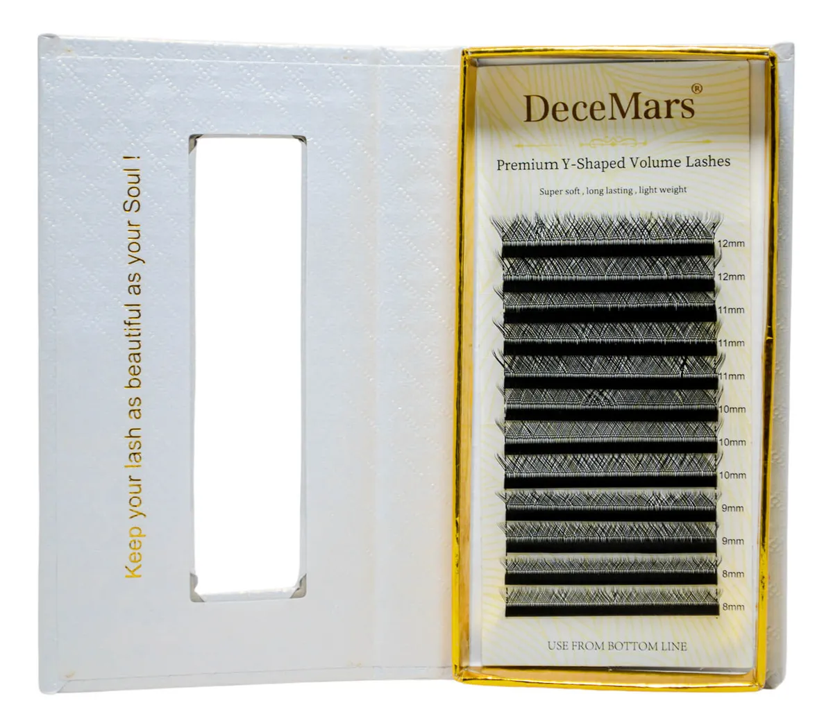 CÍLIOS DECEMARS Y 0.07 CURVATURA L MIX8-12 - Imagem 2