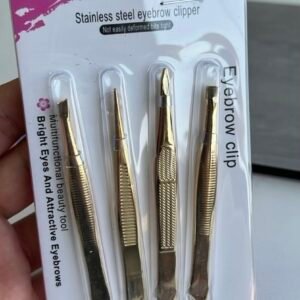 Kit com 4 pinças Beauty Tool