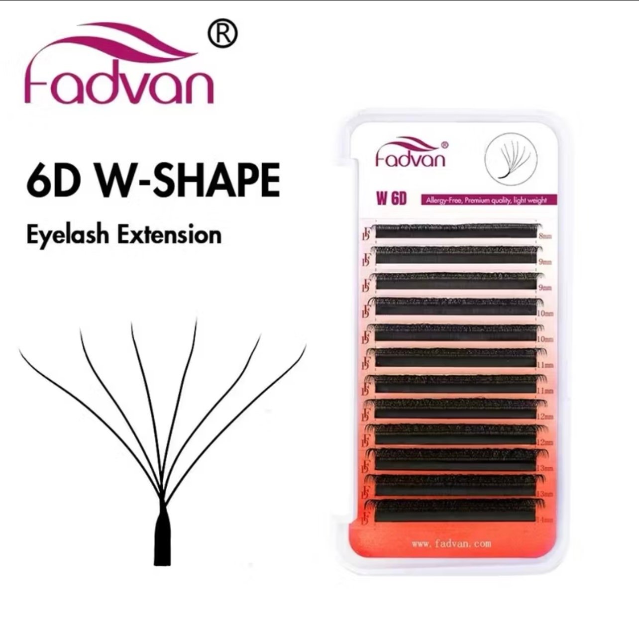 Cílios Fadvan W6D Real 0.07D Mix 8-14